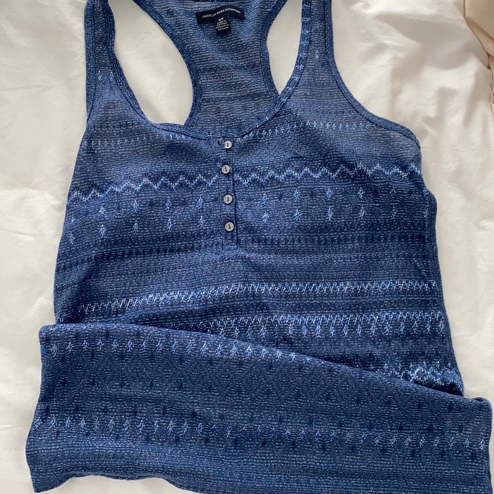 American Eagle See Through Tank Top